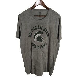 Michigan State Spartans Gray T-Shirt National Collegian Brand‎ Size XL